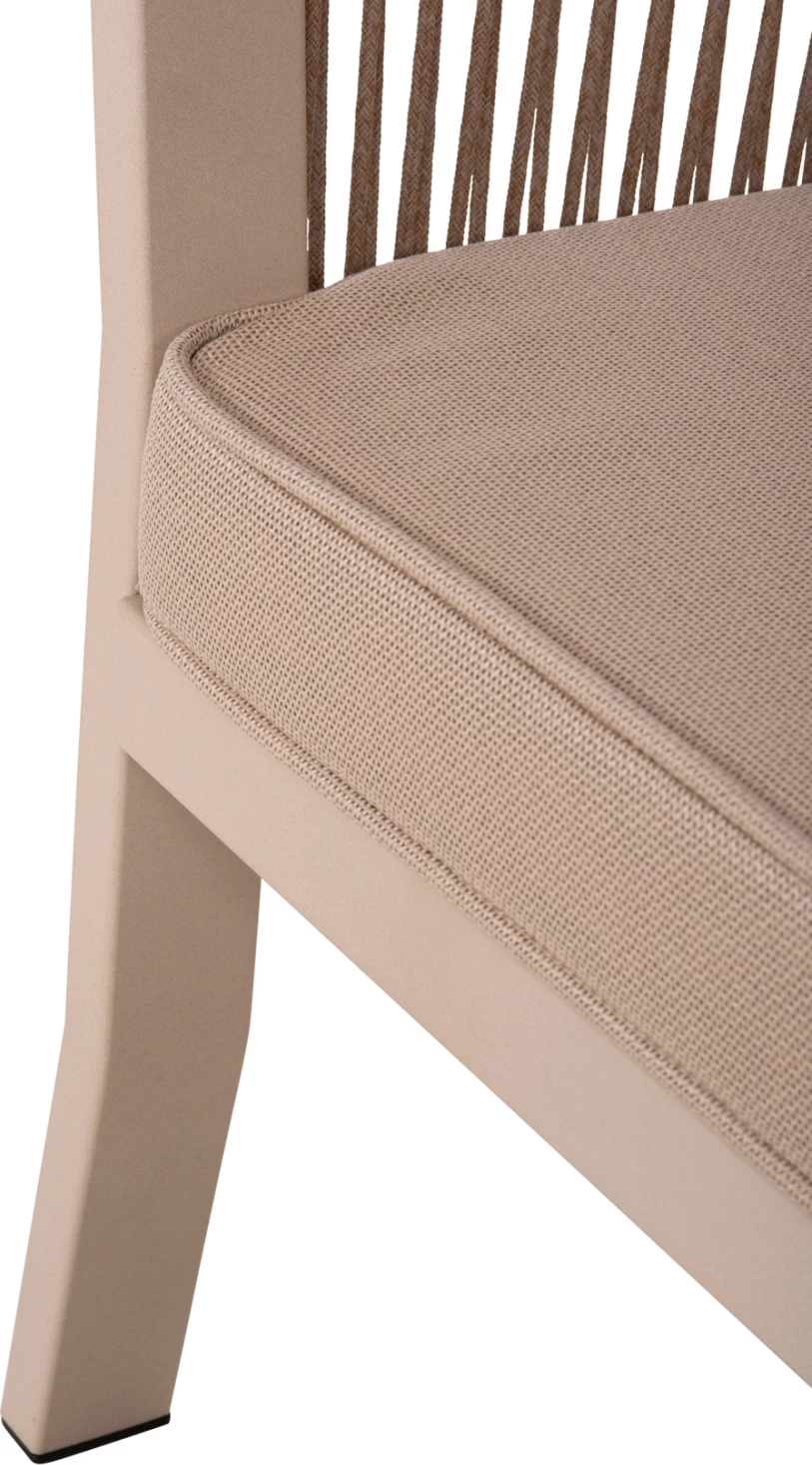 Set kopshti tavolinë & karrige DRIMM FH6119.01, 7 pjesë, bezhë