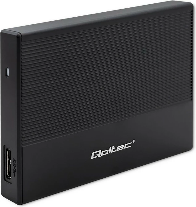 Kasë Qoltec 2.5" për SSD/HDD, USB 3.0, 2TB, e zezë
