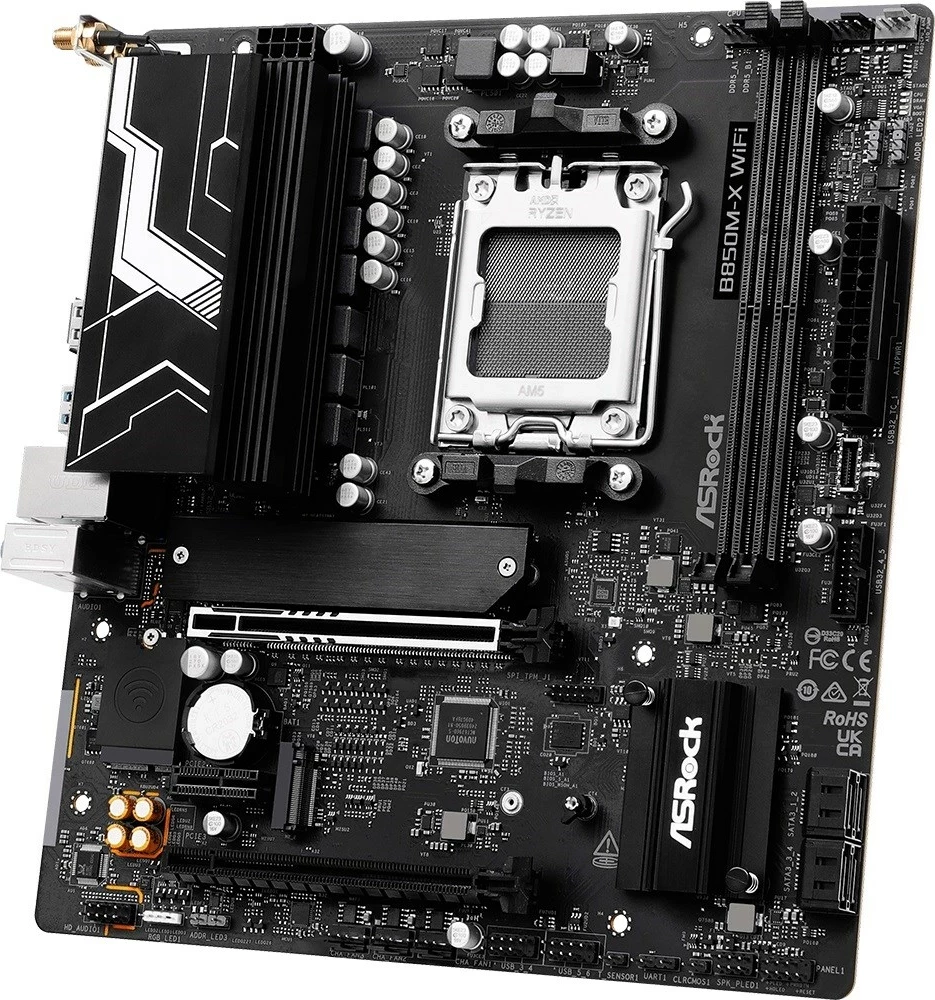 Pllakë amë Asrock B850M-X WiFi R2, Socket AM5, micro ATX, E zezë