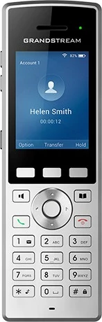 Celular IP Grandstream WP822, Wireless, 2 linja, 500 kontakte, i zi, argjendtë