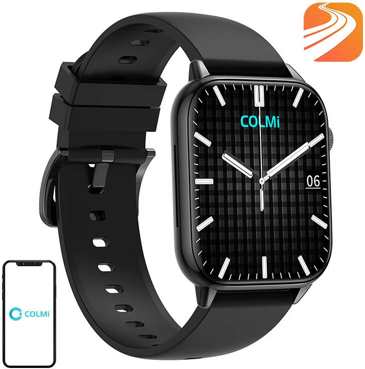 Smartwatch Colmi C61, 1.9" IPS, për Android/iOS, i zi