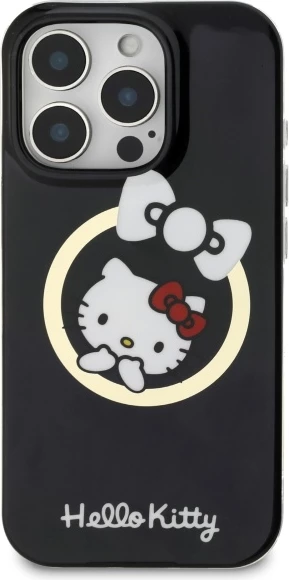Mbështjellës Hello Kitty IML Fun bow MagSafe për iPhone 16 Pro Max, Zi