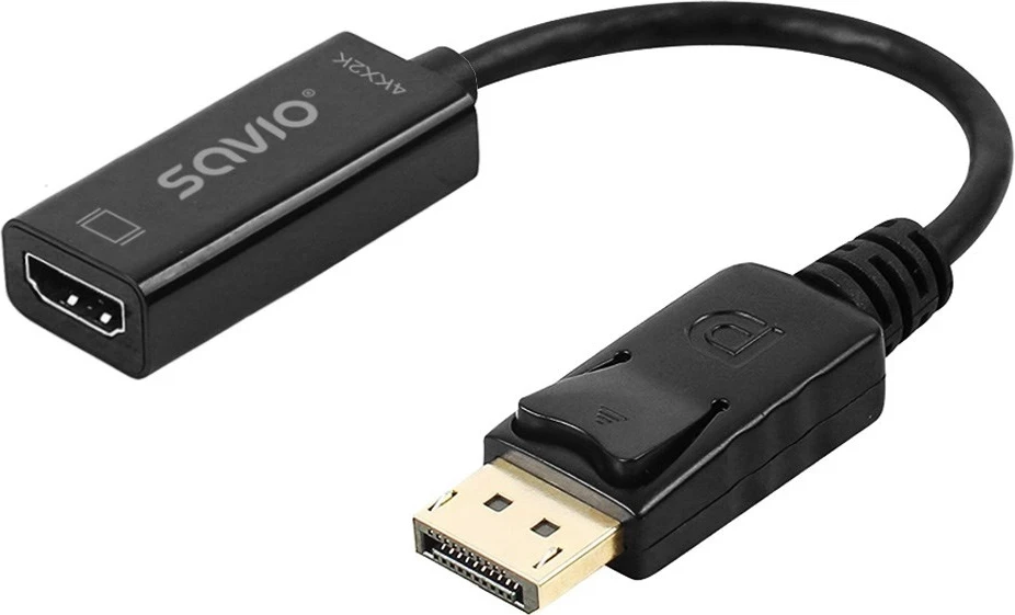 Adapter Savio DisplayPort (M) v1.2 - HDMI A (F) v1.4, 4K, AK-62