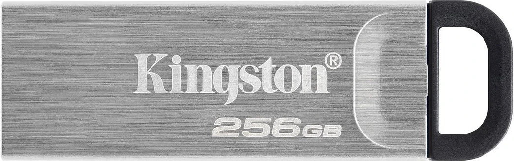 USB Kingston DataTraveler Kyson, 256GB, argjendtë-zezë