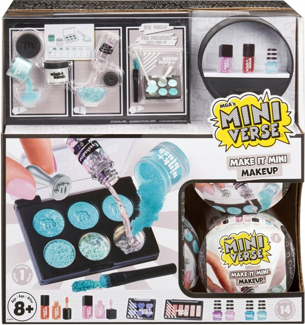 Set lodrash koleksionuese MGA Miniverse Make It Mini Makeup, 15 copë
