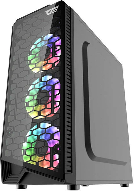 Kasë Darkflash Water Square 5, Middle Tower, ATX/M-ATX, pa ventilatorë, e zezë