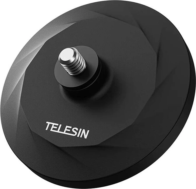 Set bazë magnetike dhe me vakum për kamera sportive Telesin MAG-003, për Insta360 GO 3, e zezë
