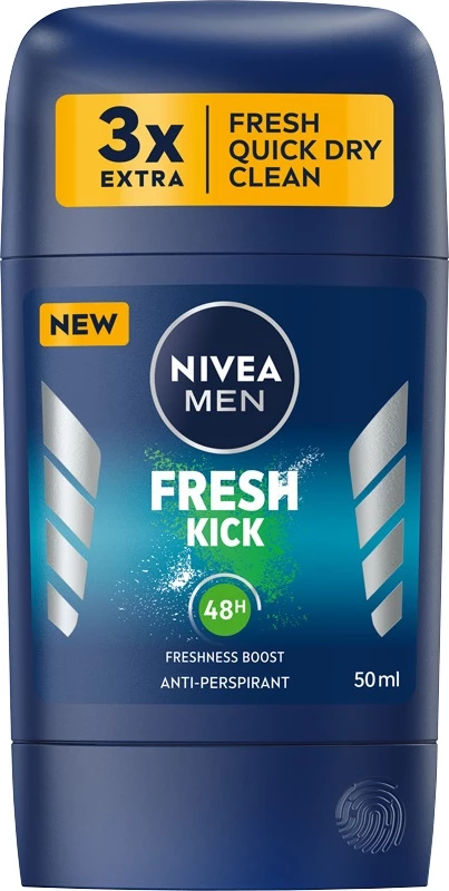 Deodorant stick për meshkuj Nivea Men Fresh Kick, 50ml