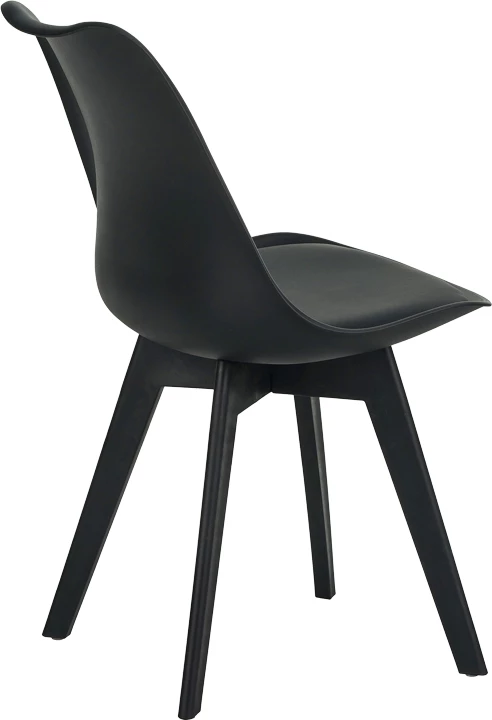 Karrige Gaston PP-PU ngjyrë zezë 53.5x48.5x81.5cm