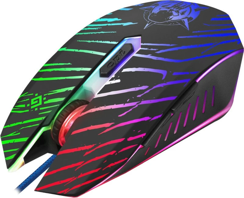 Maus gaming Defender DARK AGENT GM-590L, me kabllo, 12800 dpi, i zi