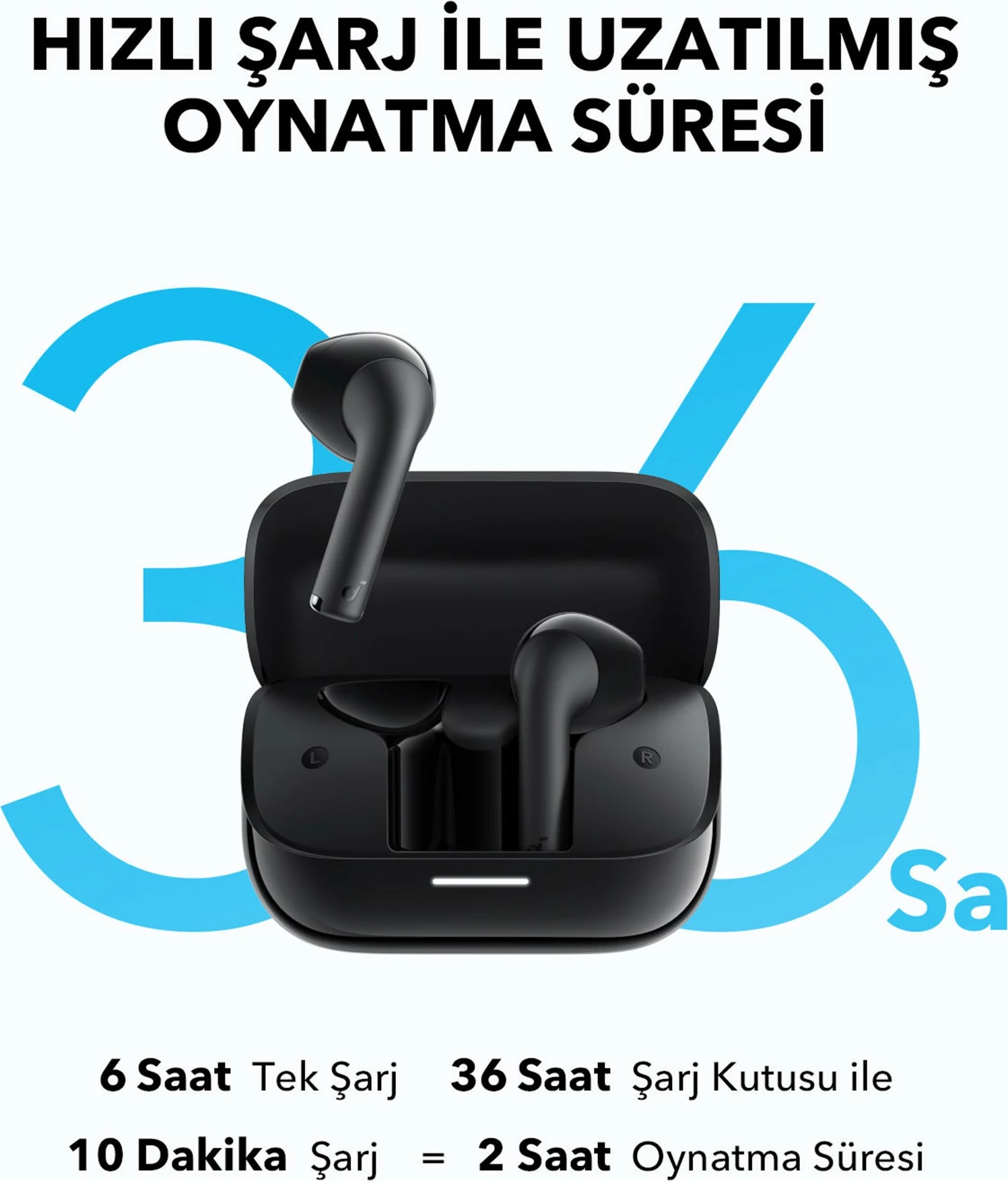 Kufje Anker Soundcore K20i, TWS, Bluetooth, USB Type-C, e zezë