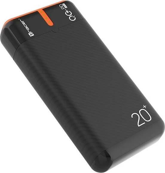 Power bank Tracer EnerGen 20000 mAh, e zezë, portokalli