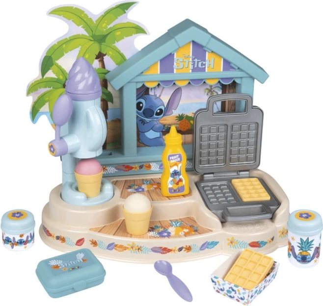 Set lodrash Smoby Stitch Beach Bar, 12 aksesorë, shumëngjyrësh