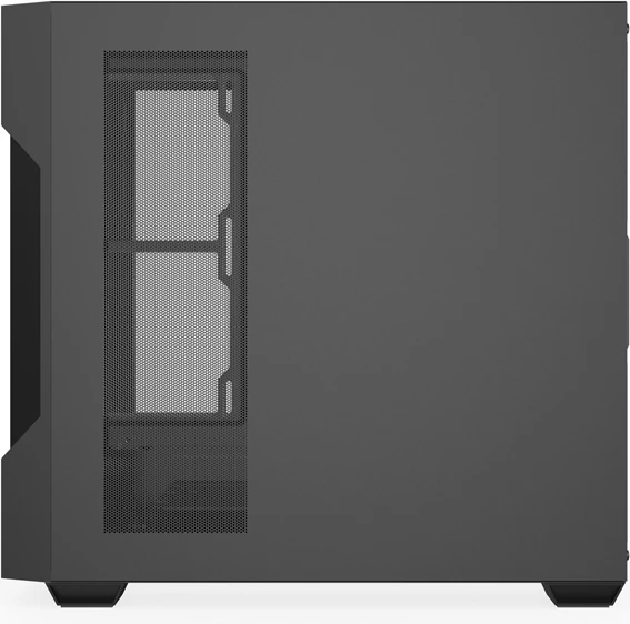 Kasë Darkflash DS900 Mesh ATX midi tower me panel xhami të temperuar, panel përparmë mesh, mbështetje deri 12 ventilatorë dhe radiator 360 mm, pa ventilatorë, e zezë