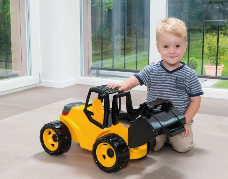 Lodër ngarkues Lena 67 cm, plastikë, e verdhë/e zezë/e gri, në kuti