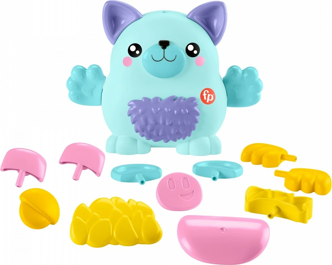 Set lodër Fisher-Price Pets Changing Friend, 17 pjesë, shumëngjyrëshe