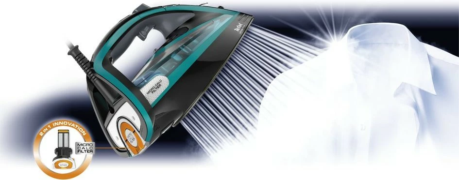 Hekur Tefal Ultimate Pure FV9844, 3200W, 0.35L, zi/blu