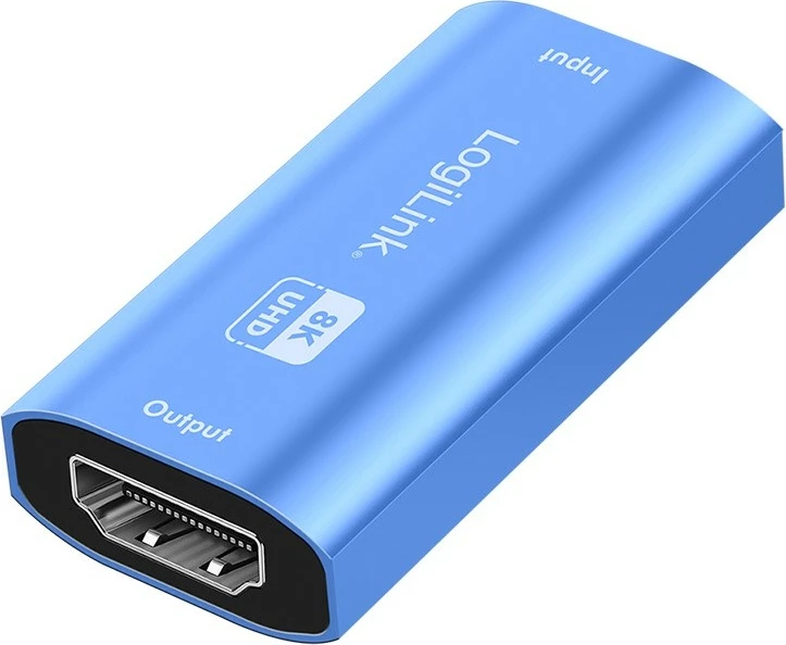 Përsëritës HDMI LogiLink HD0064, 8K/60Hz, alumini, blu