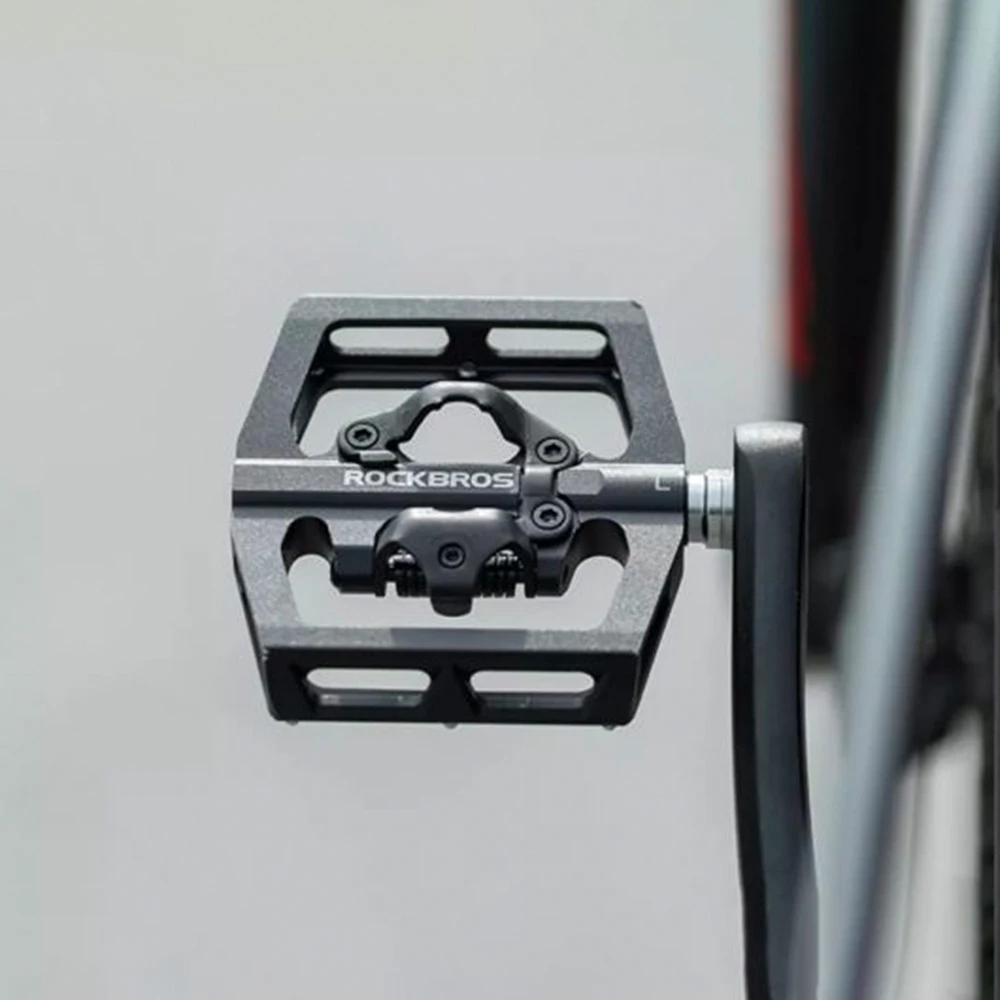 Set pedale biçiklete Rockbros PD15-BK, aliazh alumini, e zezë