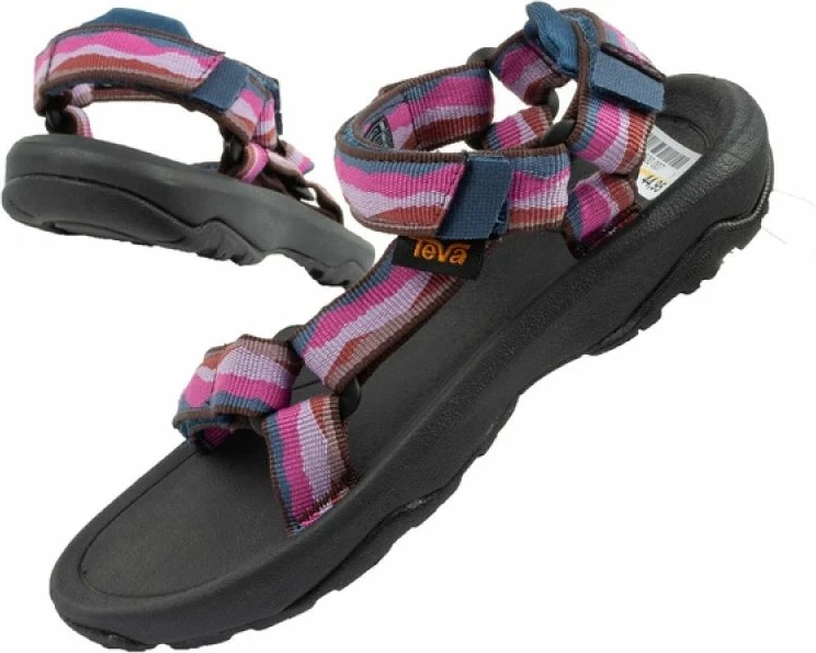 Sandale për fëmijë Teva, të zeza/rozë