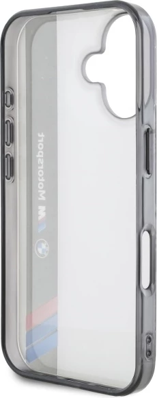 Mbështjellës BMW M Motorsport për iPhone 16 Plus, Gri