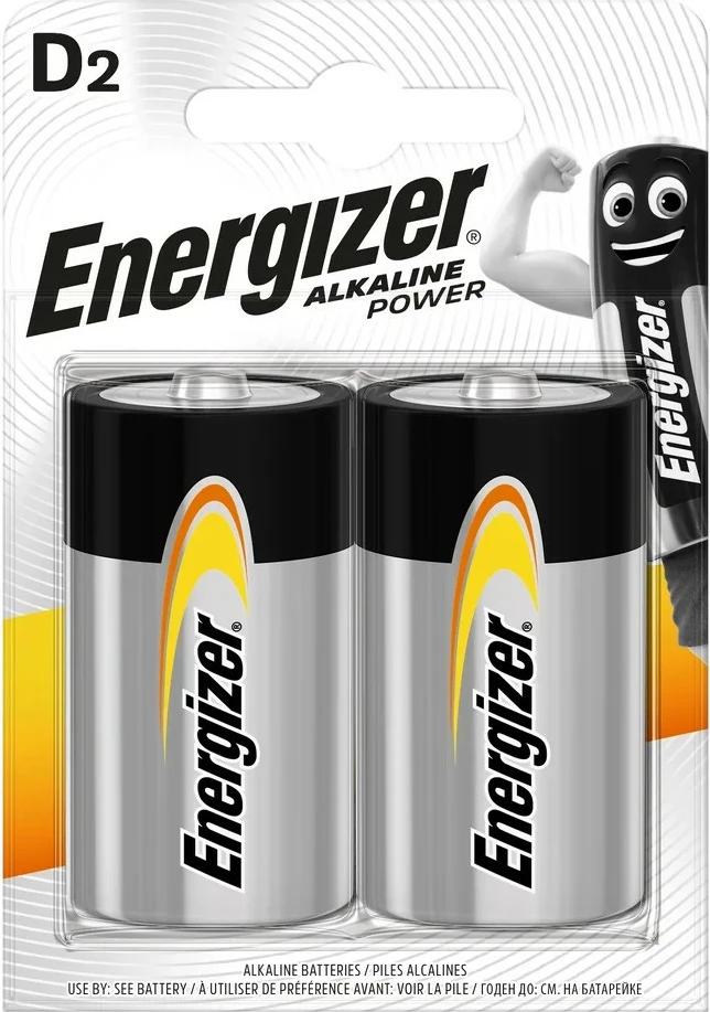 Bateri Energizer Alkaline Power D, 2 copë