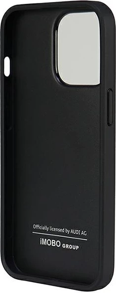 Mbështjellës Audi për iPhone 13 Pro / 13, 6.1", lëkurë sintetike, e zezë
