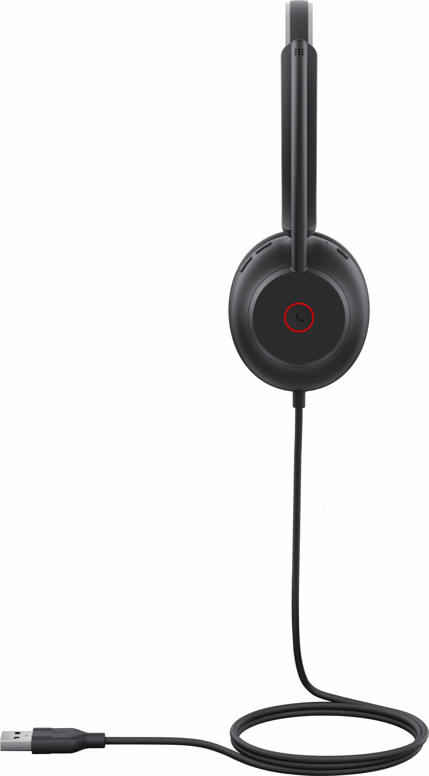 Kufje me mikrofon Yealink UH35 Mono UC, USB-A, për zyrë/call center, e zezë