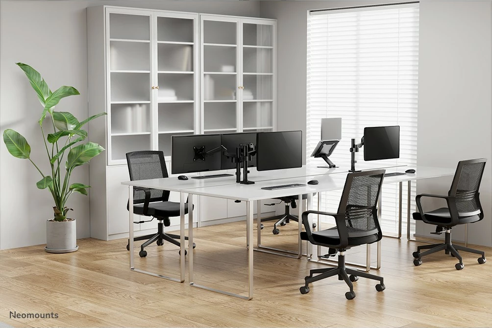 Krah monitori Neomounts DS70-750BL1, gas spring, 17-27 inç, kapacitet 7 kg, e zezë