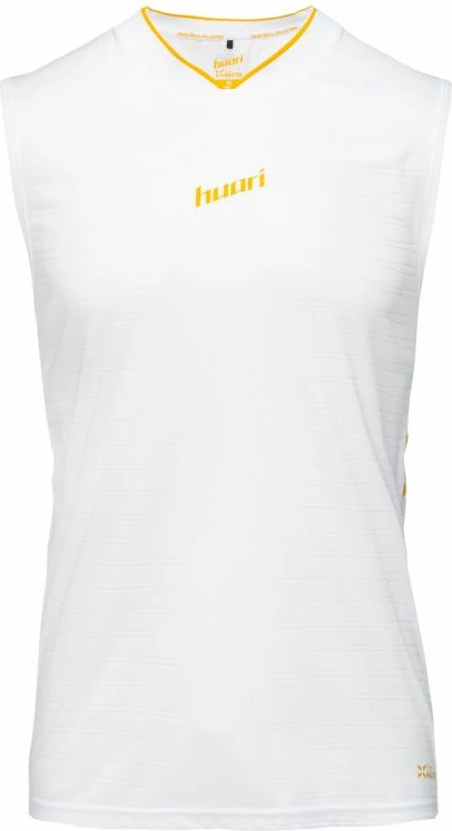 Fanellë stërvitjeje për meshkuj Huari, e bardhë/e verdhë