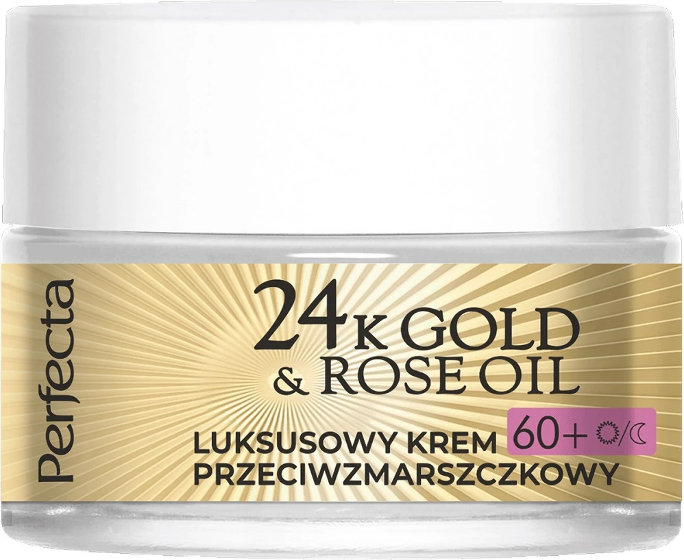 Krem kundër rrudhave për femra Perfecta 24K Gold & Rose Oil Luxury, 50ml