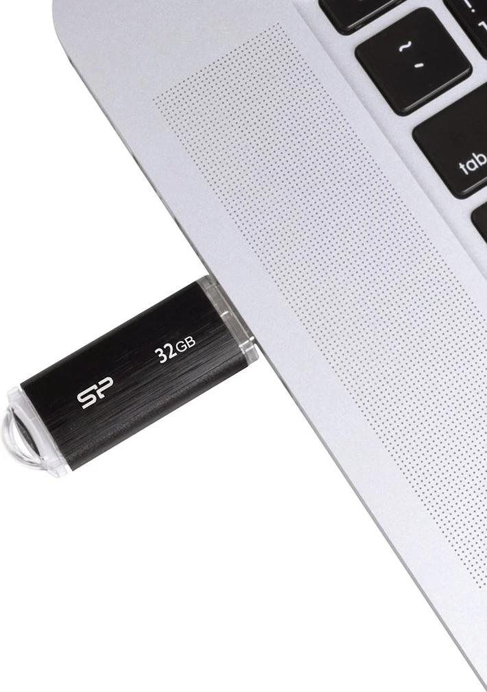 USB Silicon Power, 32 GB USB Type-A 2.0, e zezë