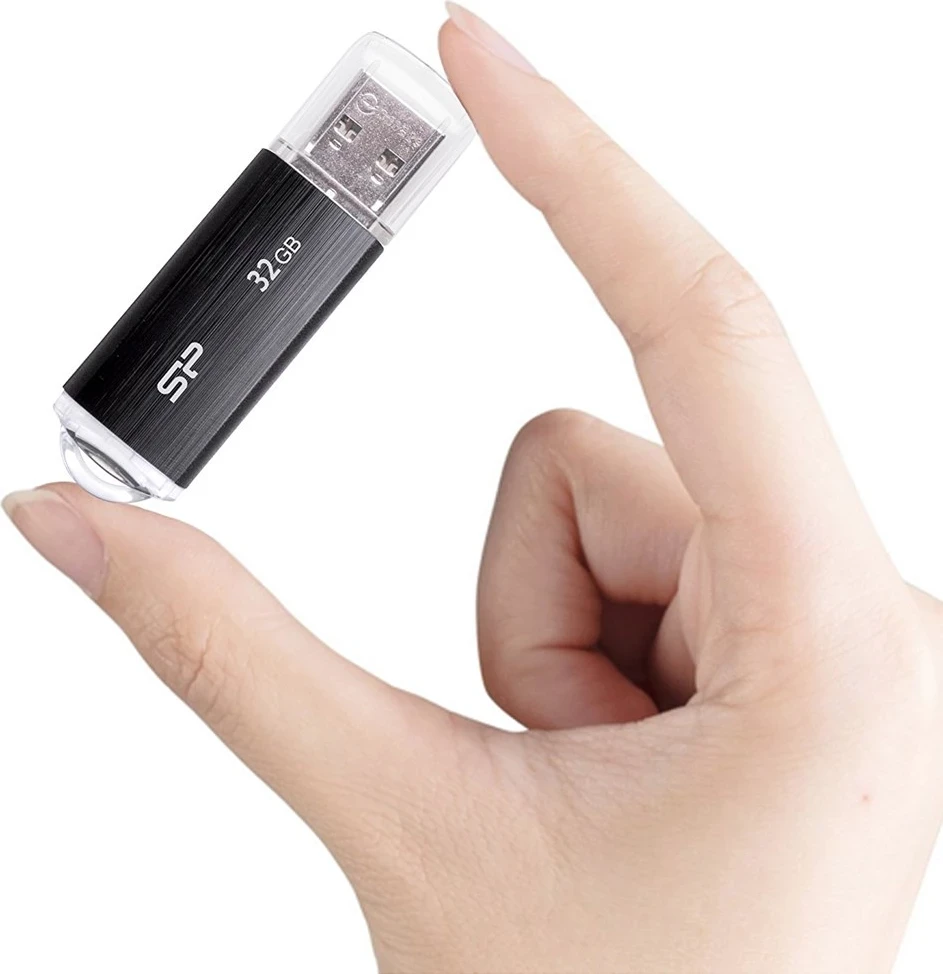 USB Silicon Power, 32 GB USB Type-A 2.0, e zezë