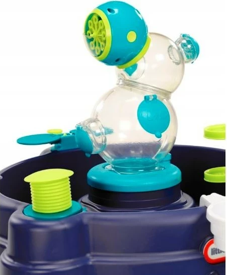 Tavolinë uji Little Tikes Water Table Bubble 3-in-1, plastike, Blu/Jeshile