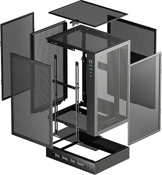 Kasë DEEPCOOL R-CH170-BKNPI0D-G-1, Tower, E zezë