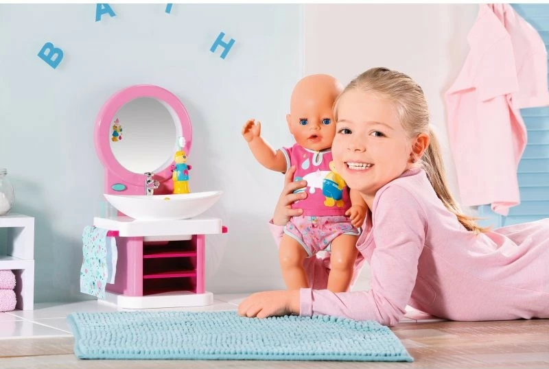 Set aksesorësh Baby Born Toothbrushing Vanity, Zapf, 827093-116719, shumëngjyrësh