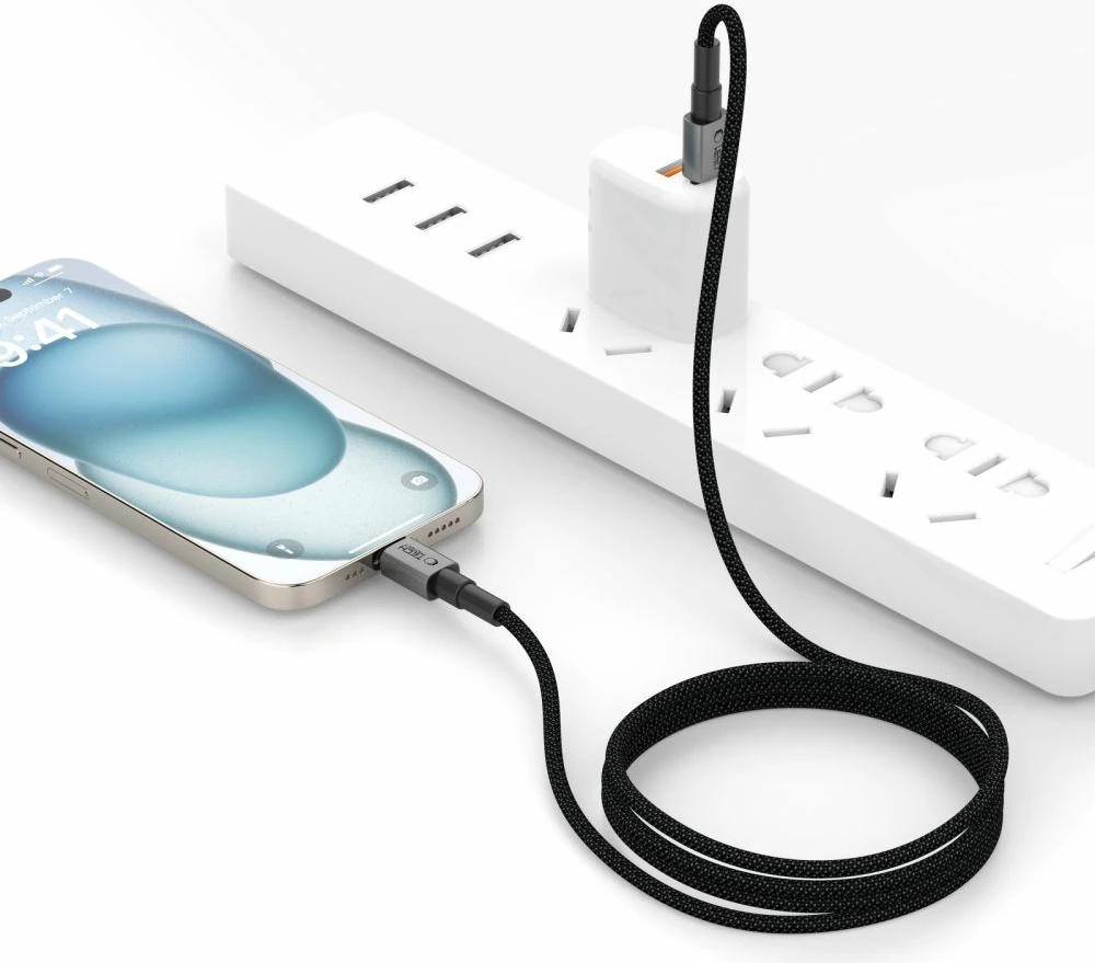 Kabllo Tech-Protect Ultraboost DNA USB-C në Lightning, 25cm, Gri