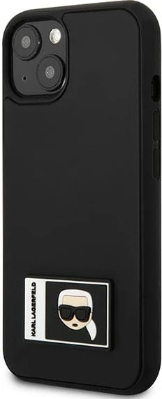 Mbështjellës Karl Lagerfeld KLHCP13S3DKPK për iPhone 13 mini, Ikonik Patch, i zi