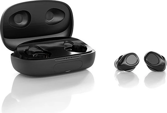 Kufje wireless Natec Soho TWS in-ear, me mikrofon, e zezë, me kuti karikimi