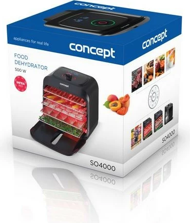 Tharëse ushqimi Concept SO4000, 5 sita inoks, e zezë