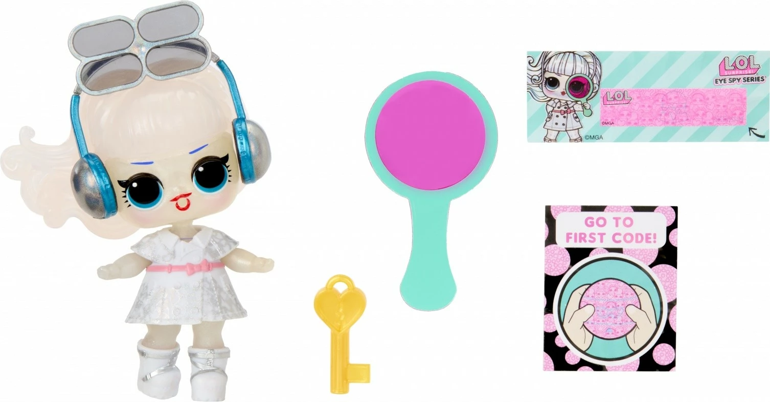 Lodër surprizë L.O.L. Surprise Eye Spy Mix Doll, MGA, 542629-EUC, plastikë, për vajza, ngjyra të ndryshme