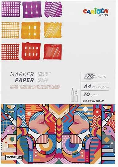 Sketchbook Carioca Plus A4, 70 fletë, 70g