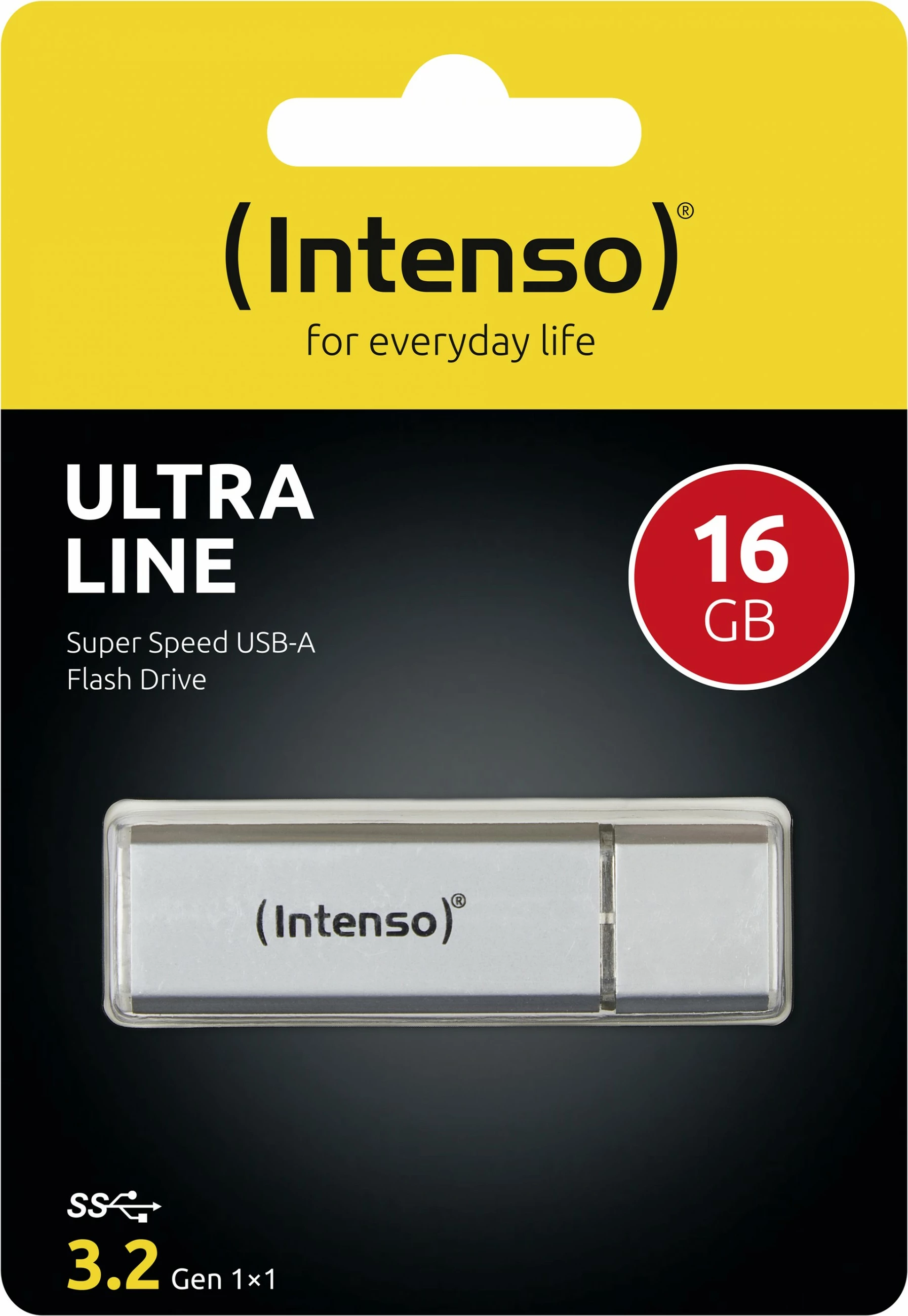 USB Intenso Ultra Line 16 GB, USB Type-A, 3.2 Gen 1, Silver