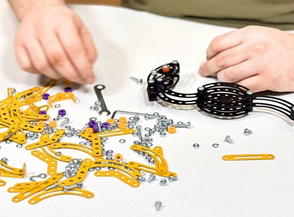 Set ndërtimi metalik Alexander Small Constructor Pterodactyl, 202 pjesë