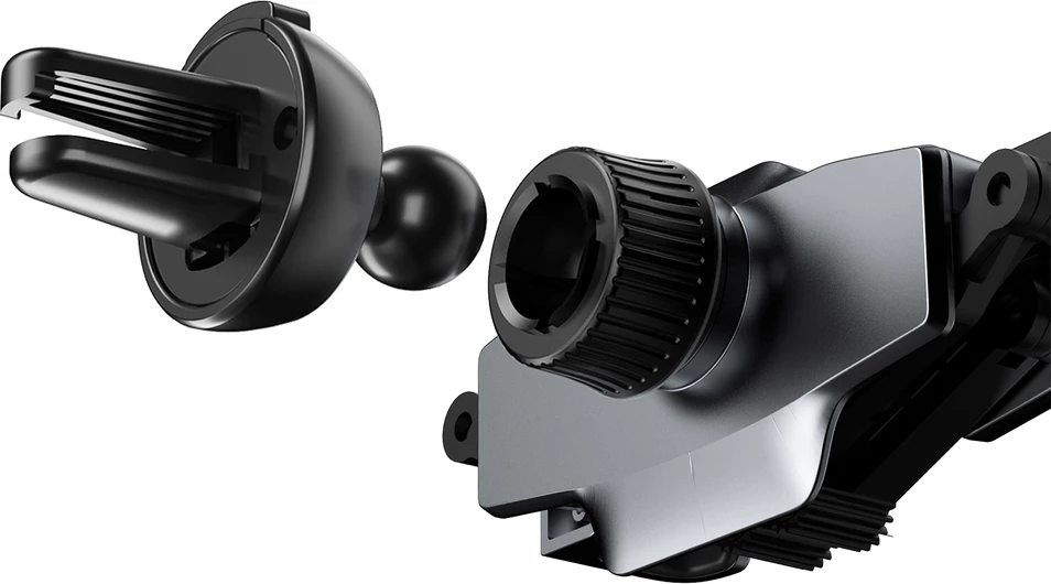 Mbajtës graviteti për celular Dudao F11Pro, për grilë ajrosjeje, i zi