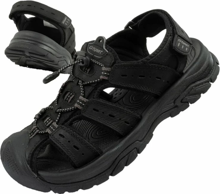 Sandale për meshkuj Grisport, të zeza