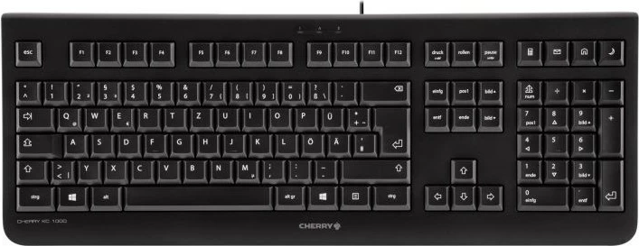 Tastierë Cherry KC 1000, Full-size, Wired, USB, Membrane, Black