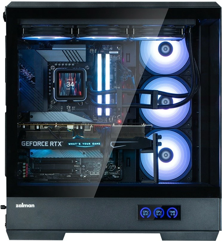 Kasë Zalman P50 DS, Midi Tower, ARGB, e zezë