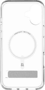 Mbështjellës Zagg Crystal Palace Snap Kickstand MagSafe për iPhone 16 Plus, Transparent