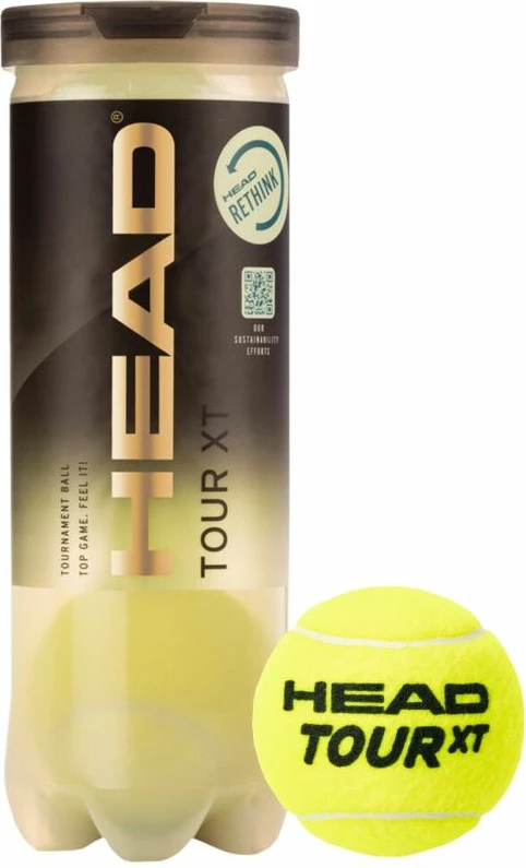 Topat e tenisit Head Tour XT, 3 copë, të verdhë